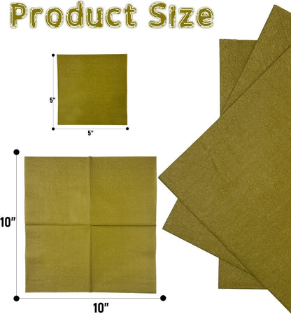 24 colors Cocktail Napkins 5 * 5inch disposable Beverage Napkin paper for Cocktail, Wedding, Dinner，Brithday Party Dessert Wine Paper Napkins（ 120 Count）
