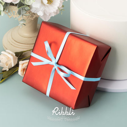 Ribbli Double Faced White Satin Ribbon,3/8” x Continuous 25 Yards,Fabric Ribbon use for Bows Bouquet,Gift Wrapping,Floral Arrangement