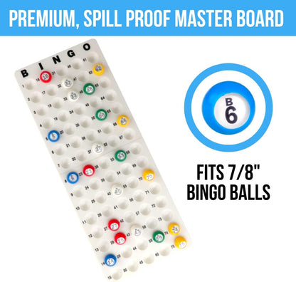 Regal Games Deluxe Bingo Game Set with Cage, Board, Balls, 18 Cards, and Chips