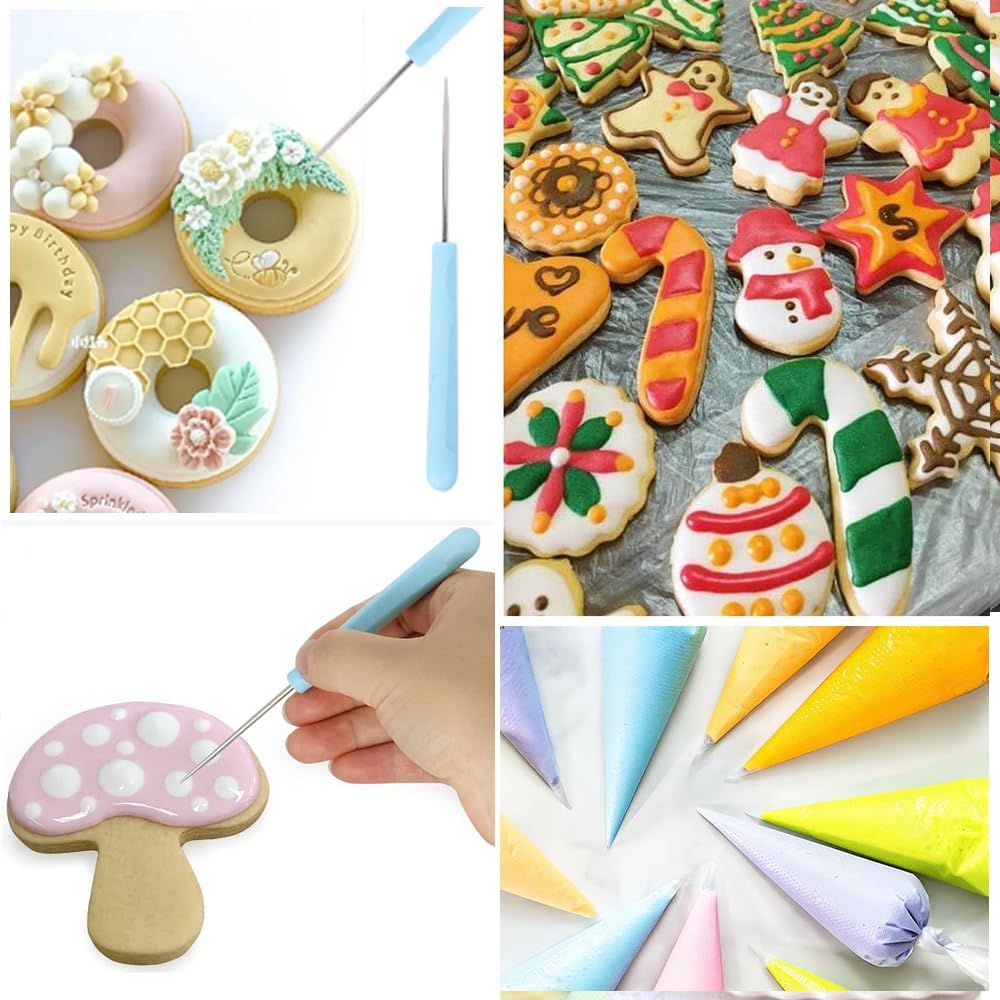 Piping Bags Disposable Pastry Bags 12 Inch 100PCS Thicken and Non-Slip Icing Bags Tipless Frosting Piping Bag for Cake, Cream Frosting and Cookie Decoration Supplies