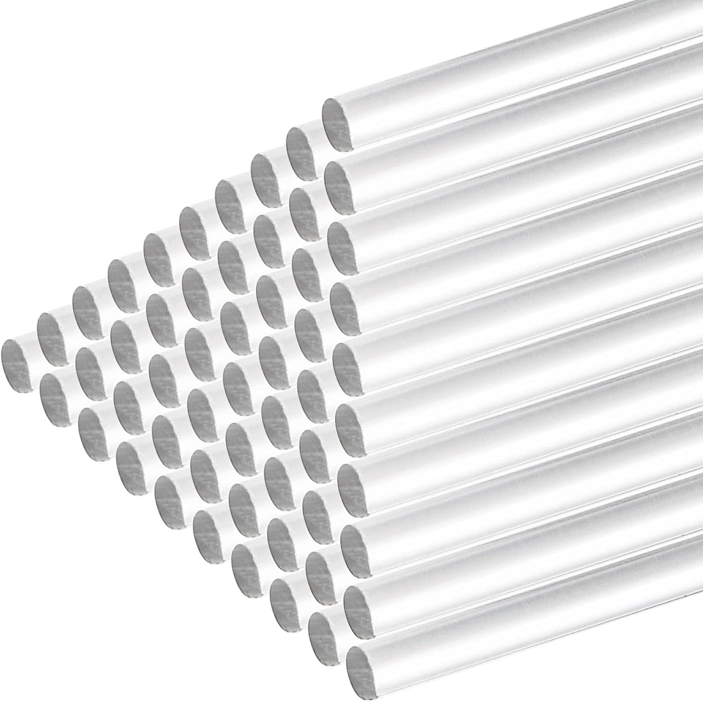 Frcctre 500 Pack Acrylic Lollipop Sticks, 6 Inch Clear Cake Pops Sticks Reusable Candy Sticks Treat Sticks for Cake Pops Cupcake Toppers Candy Dessert Chocolate Cookies