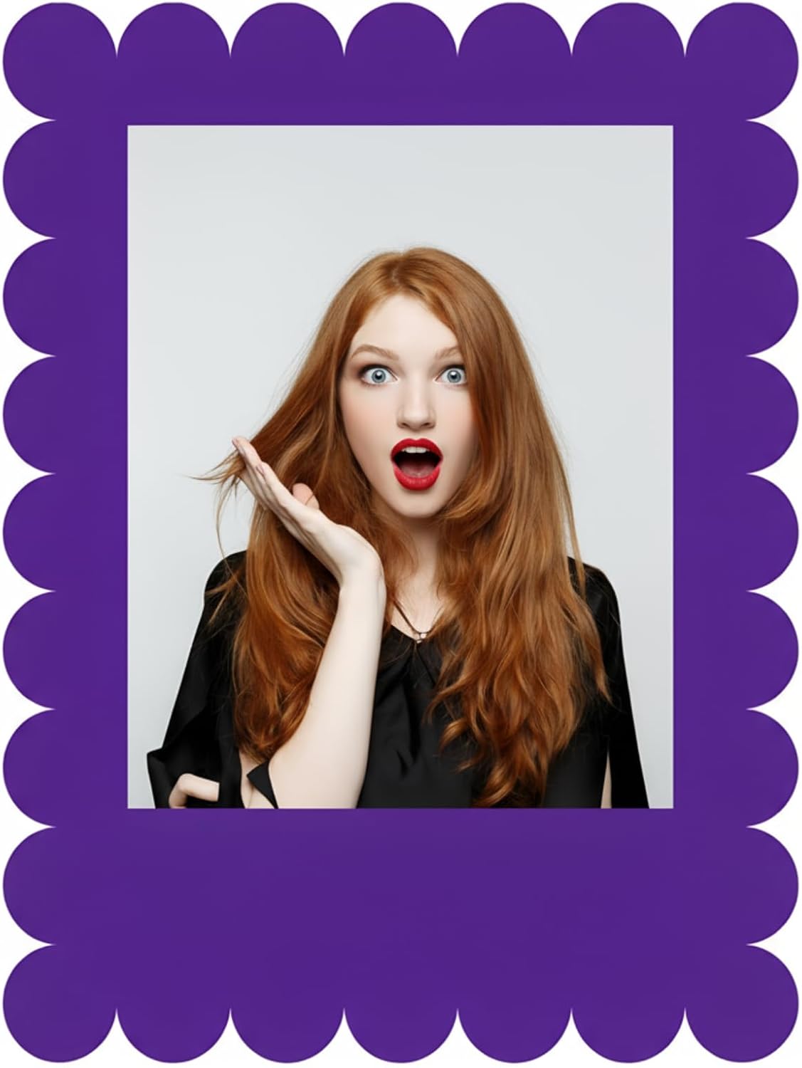 Beeveer 32 x 24 Inch Photo Booth Selfie Frame Prop Booth for Birthday Event Parties Large Blank DIY Cutout Props for Funny Decoration Christmas, Holiday Supplies