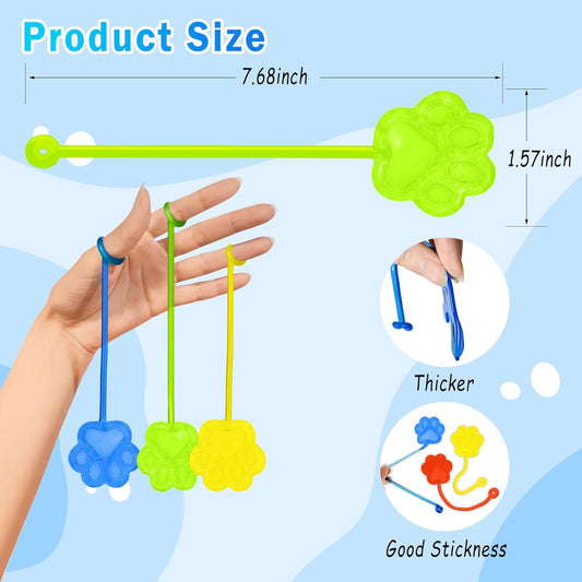Sticky Hands Bulk 48 PCS Party Favors for Kids 4-8 8-12 Stretchy Sticky Hand Toy Goodie Bag Stuffers Fillers Treasure Box Toys Classroom Prizes School End of Year Student Gifts Birthday Party Supplies