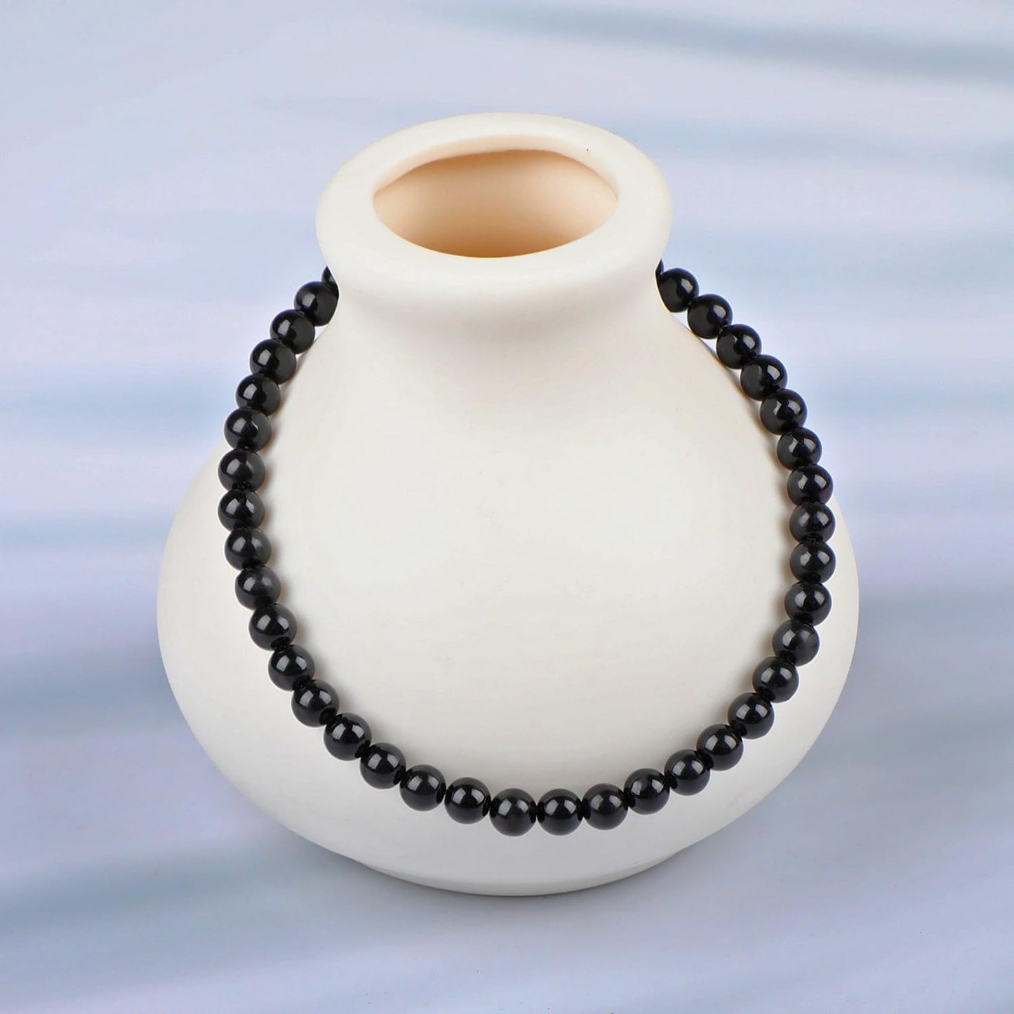 LPBeads Handmade Natural Gemstone Stretch Elastic Bracelet Healing Crystal Round Stone Beads Jewelry Gifts for Women Men