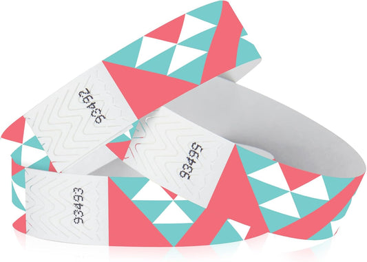 500 WristCo Swimming Pool Tyvek Wristbands for Events – Security Cuts & Tamper-Proof Design to Prevent Reuse – Premium-Grade Bracelets for Hospital & Medical ID, Party & VIP Identification