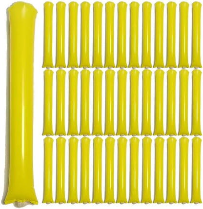 40pcs Round headTeam Spirit Boom Sticks Thunder Sticks Cheering Sticks Team Spirit Plastic Cheerleading Spirit Stick Clapper Inflatable Noise Maker Sports Supply (Glitter color)