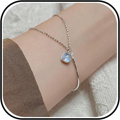 Long tiantian Moonstone Bracelet Glow in the Dark Bracelets Moonstone Jewelry for Women Crystal Bracelet Glow in the Dark Jewelry for Women Trendy Gifts for Christmas