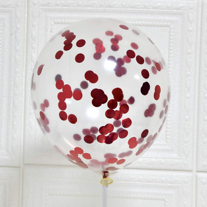 Party Balloons 12inch 50 Pcs Latex Confetti Balloons Birthday Balloons Party Decoration Wedding Baby Shower Christmas Party-Confetti Silver