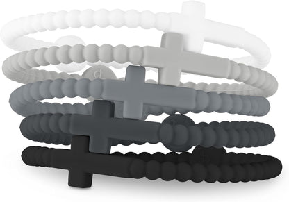 Ryan & Rose Jesus Bracelets - Cross Silicone Bracelet