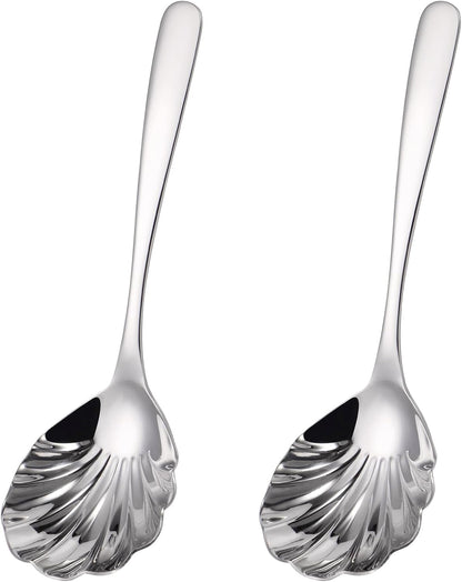 Large Serving Spoon, Stainless Steel Catering Serving Utensils for Party Buffet Dinner Banquet Cooking Kitchen Basics,Dishwasher Safe(Gold)
