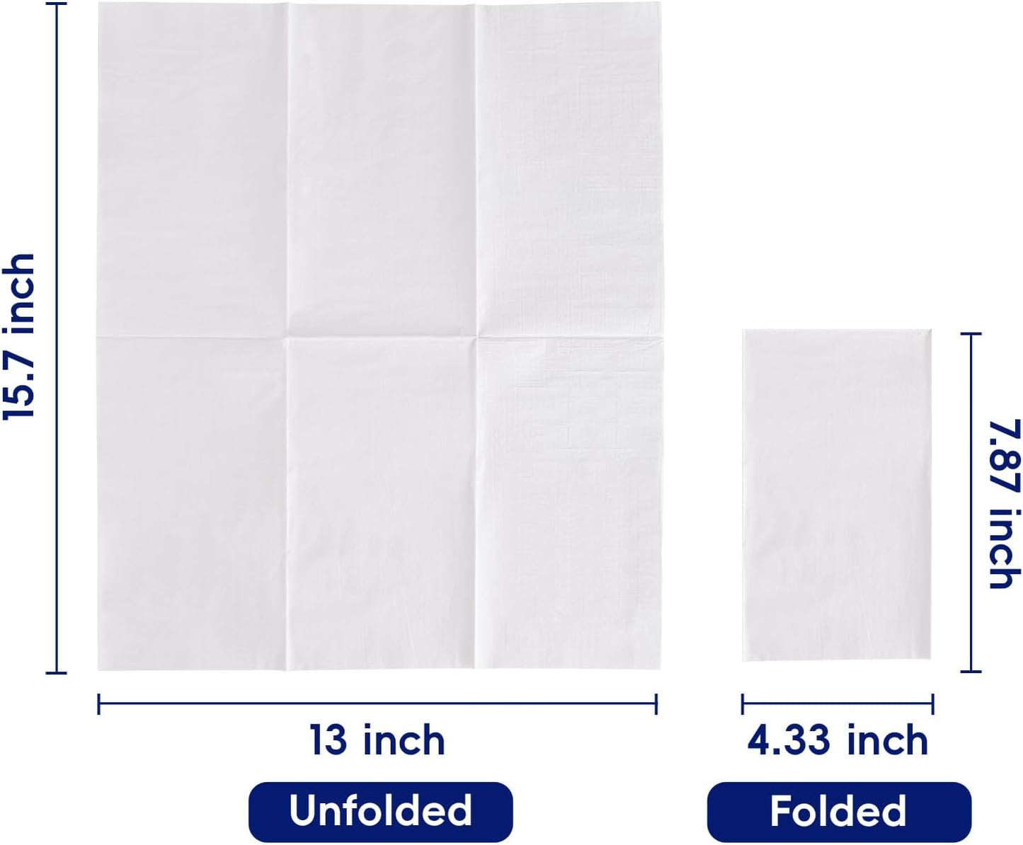 200 Pack Paper Napkins Disposable Guest Towels, Premium Quality 3-ply Dinner Napkins Soft, Absorbent Paper Hand Towels for Party or Wedding