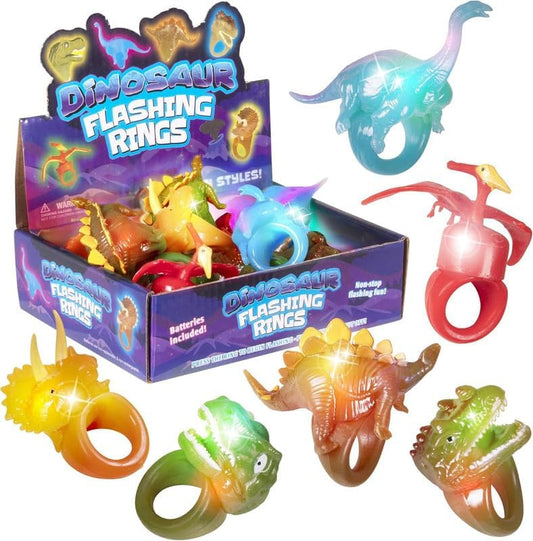 Kangaroo 24 Pack LED Light up Rings for Kids Bulk - Flashing Colorful LED Finger Lights Party Favors for Fun - Glow in the Dark Bumpy Blinky Rings for Rave Trinkets and Easter Basket Stuffers for kids