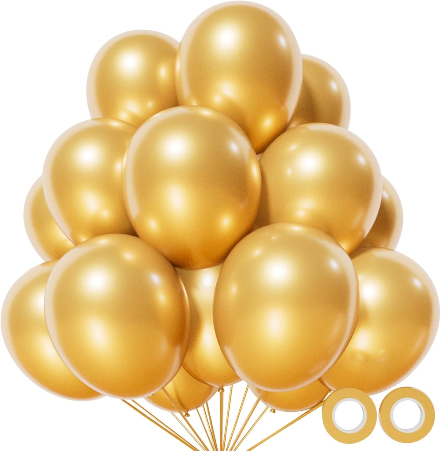 110pcs Black Balloon 12 inch, Black Latex Balloons for Birthday Party Baby Shower Wedding(with 2 Ribbons). - Colors B