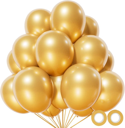 110pcs Black Balloon 12 inch, Black Latex Balloons for Birthday Party Baby Shower Wedding(with 2 Ribbons). - Colors B