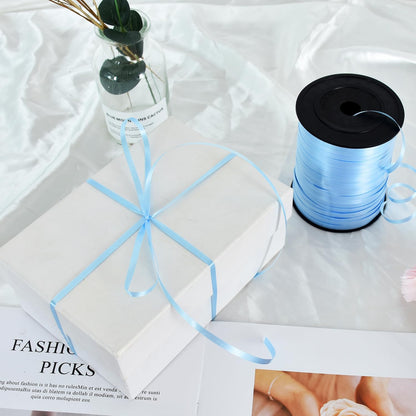 TONIFUL 500 Yards Curling Ribbon-Balloon Ribbon-Balloon String for Art&Craft Decor,Gift Wrapping,Ribbons and Bows for Christmas New Year Birthday Gifts (Silver)