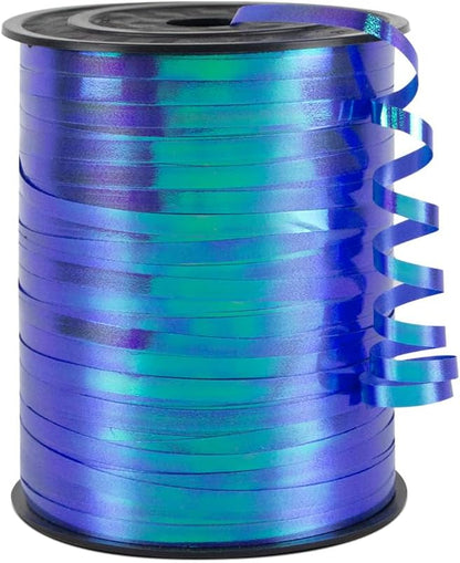KMER LIFE White Crimped Curling Ribbon, 1/5" Wide x 500 Yards Christmas Curling Ribbons for Gift Wrapping, Party Decoration, Balloon String, Crafting, Balloon Ribbons for Florist Flower (1 Roll)
