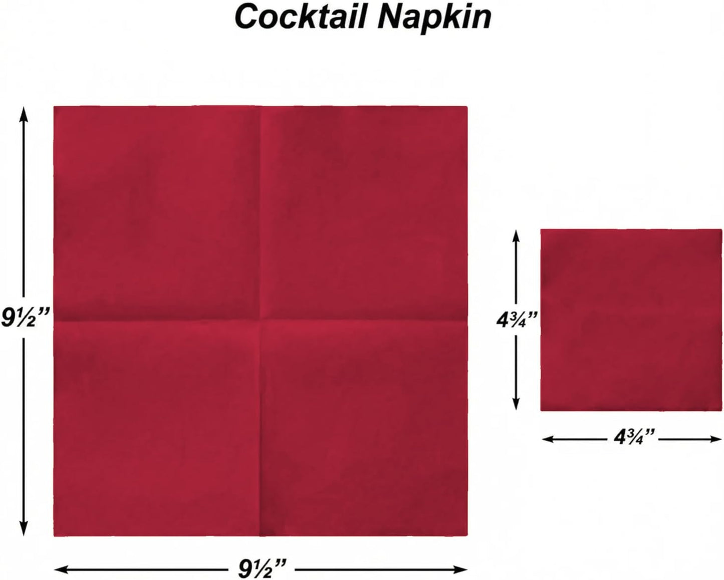 AH AMERICAN HOMESTEAD Cocktail Napkins-Disposable Beverage/Bar Napkins-White Linen-Like Square Napkins-Eco-Friendly & Compostable-Everyday Use, Party or Wedding 4.75inch x 4.75inch (100 Count, White)