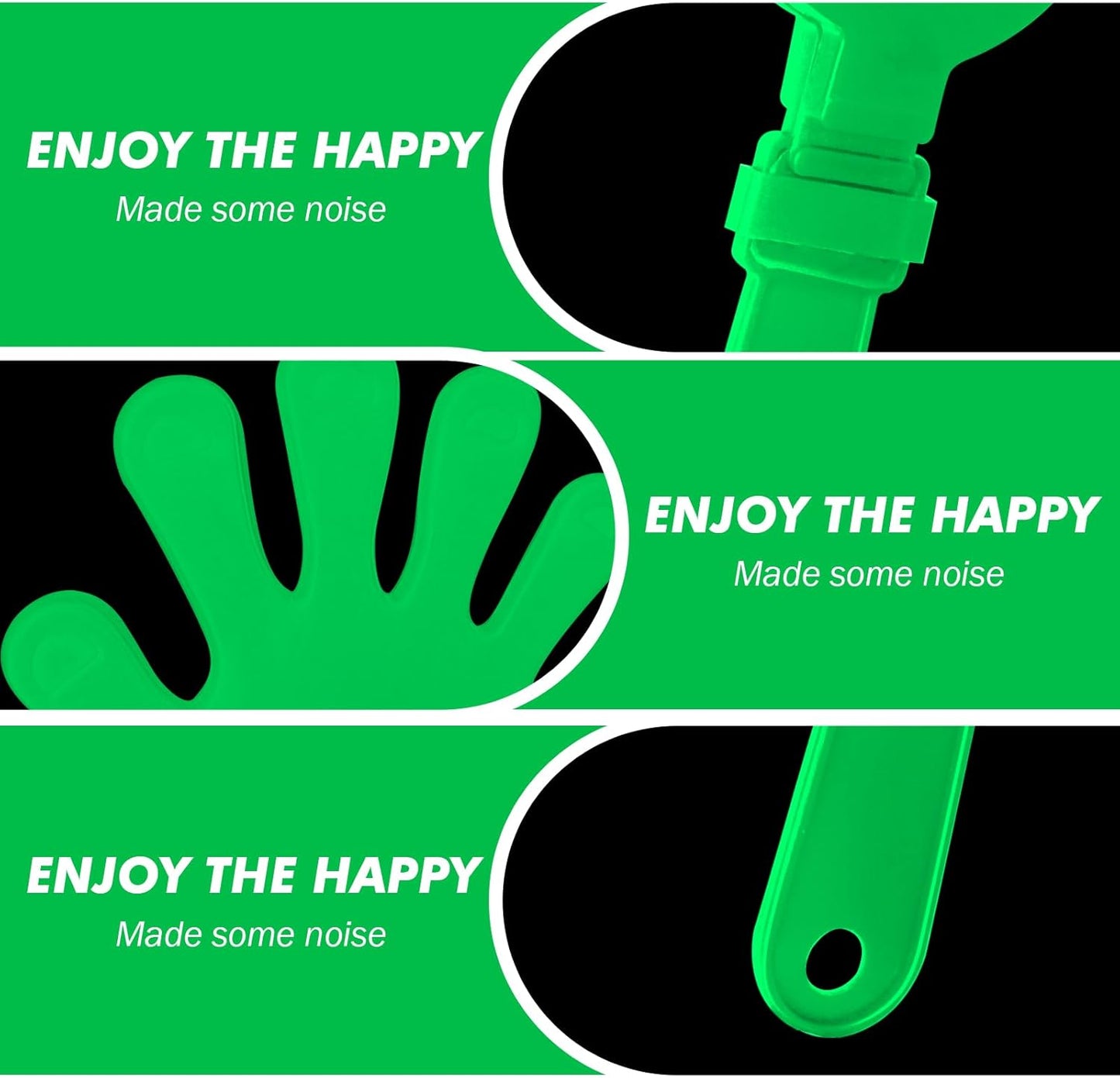 20 Pcs Hand Clappers Noisemakers 7.5 Inch Clappers Noisemakers Plastic Hand Clappers for Birthdays Game Football Sporting Events Cheers Supplies Dance Basketball Football Noisemakers(Purple)