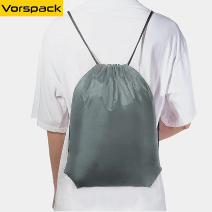 Vorspack 10 Pcs Drawstring Bags Bulk - Drawstring Backpack Draw String Back Bag for Gift, DIY, Party, Gym, Trip - 10 Colors