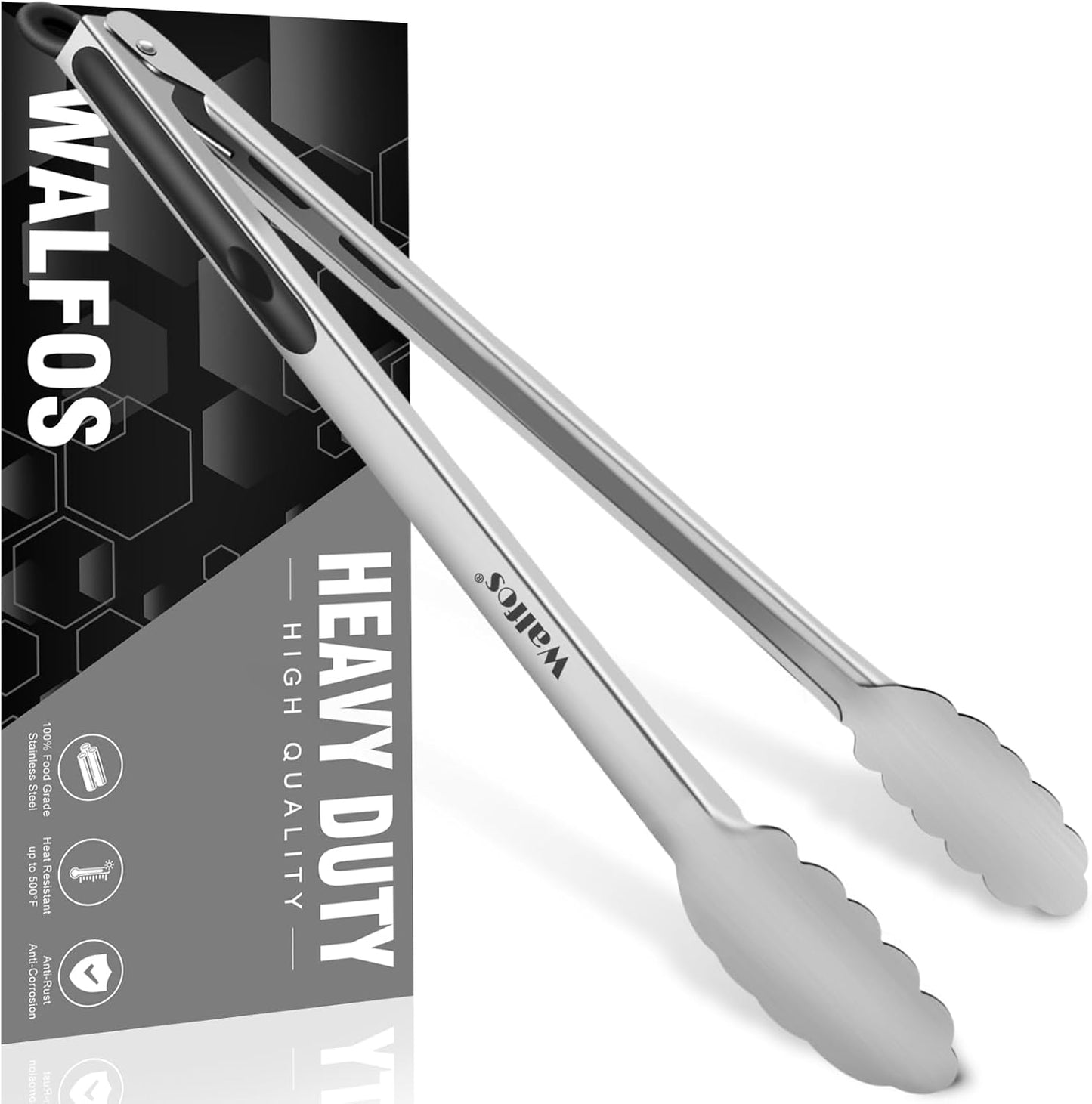 Walfos Small Gold Tongs For Serving,Food Grade Stainless Steel 4" Mini Tongs Appetizers for Parties Catering, Sugar，Desserts，Tea Party, Coffee Bar, Set of 12 （Gold）