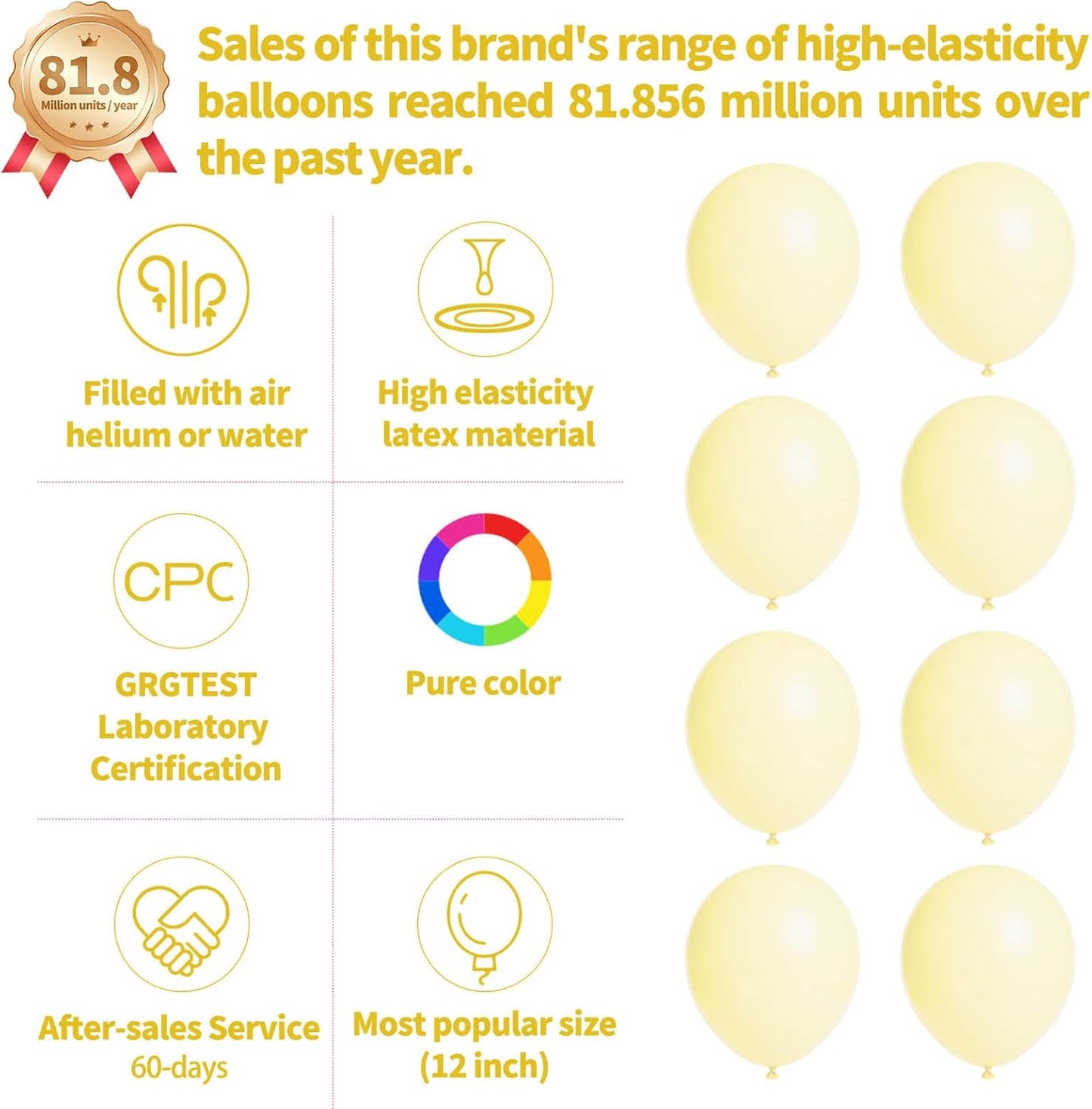 110pcs Black Balloon 12 inch, Black Latex Balloons for Birthday Party Baby Shower Wedding(with 2 Ribbons). - Colors A