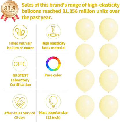 110pcs Black Balloon 12 inch, Black Latex Balloons for Birthday Party Baby Shower Wedding(with 2 Ribbons). - Colors A