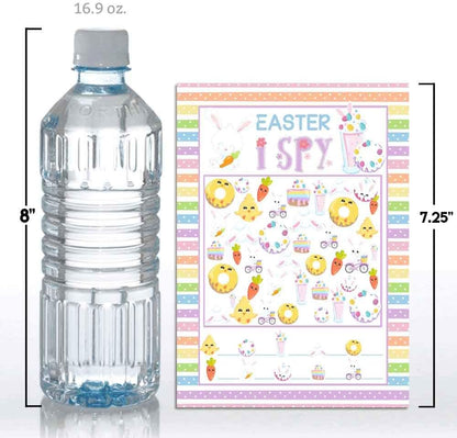 Easter Word Scramble and Scavenger Hunt 10 Pack 5"x7" Fill‑In Game Cards, Fun Happy Easter Holiday Activity Cards for Kids with Word Puzzle and Search Games by Amanda Creation