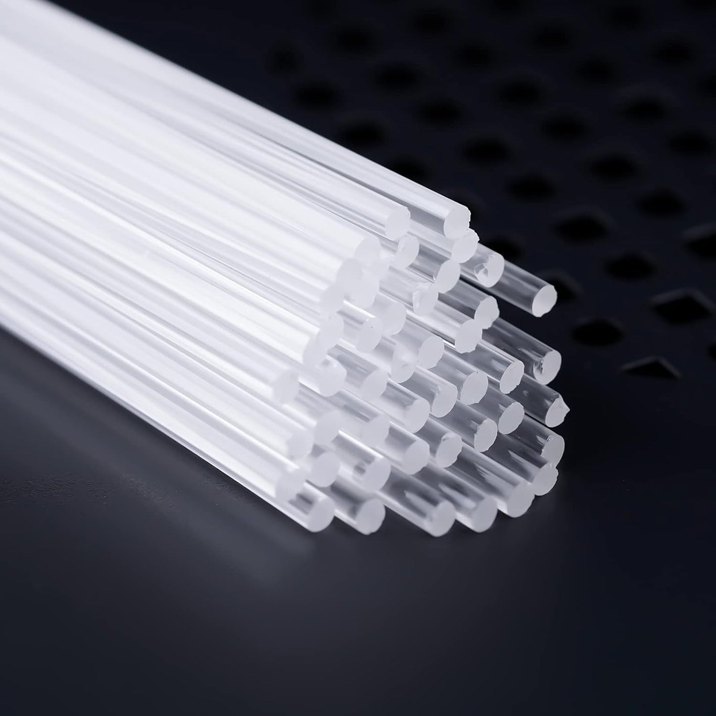50 Pieces Acrylic Lollipop Sticks, Clear Cake Pops for Candy Dessert Chocolate Handmade DIY, 4 Inch(3mm Diameter)