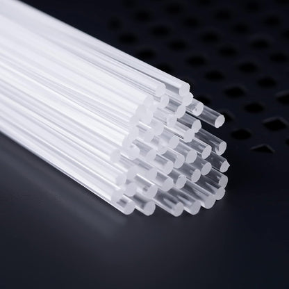 50 Pieces Acrylic Lollipop Sticks, Clear Cake Pops for Candy Dessert Chocolate Handmade DIY, 4 Inch(3mm Diameter)