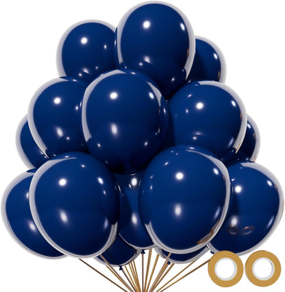 110pcs Black Balloon 12 inch, Black Latex Balloons for Birthday Party Baby Shower Wedding(with 2 Ribbons). - Colors B