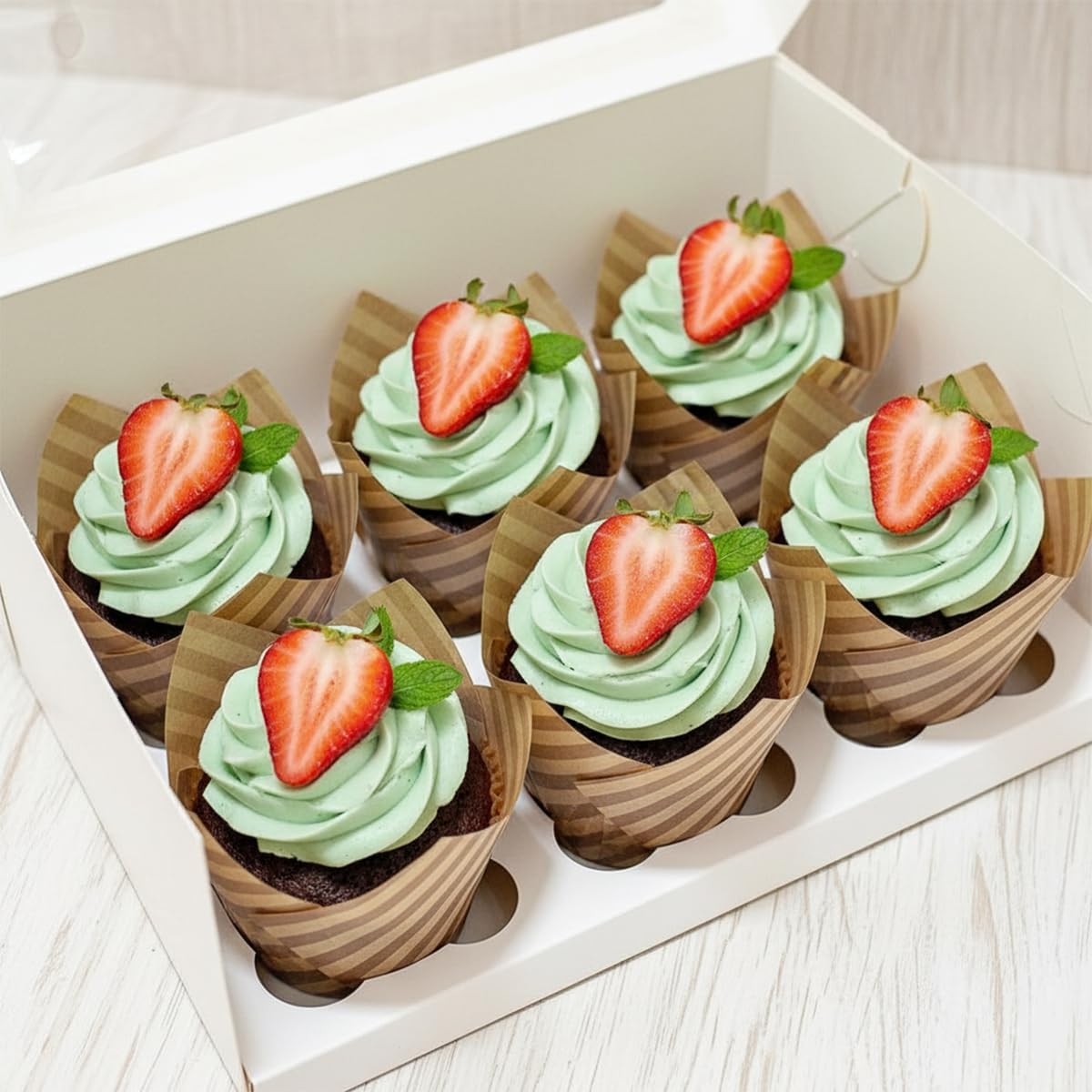 150 Pieces Tulip Cupcake Muffin Liners Paper Baking Cups Greaseproof Cupcake Wrappers for Birthday Wedding Party Baby Showers Catering Restaurants(Pink)