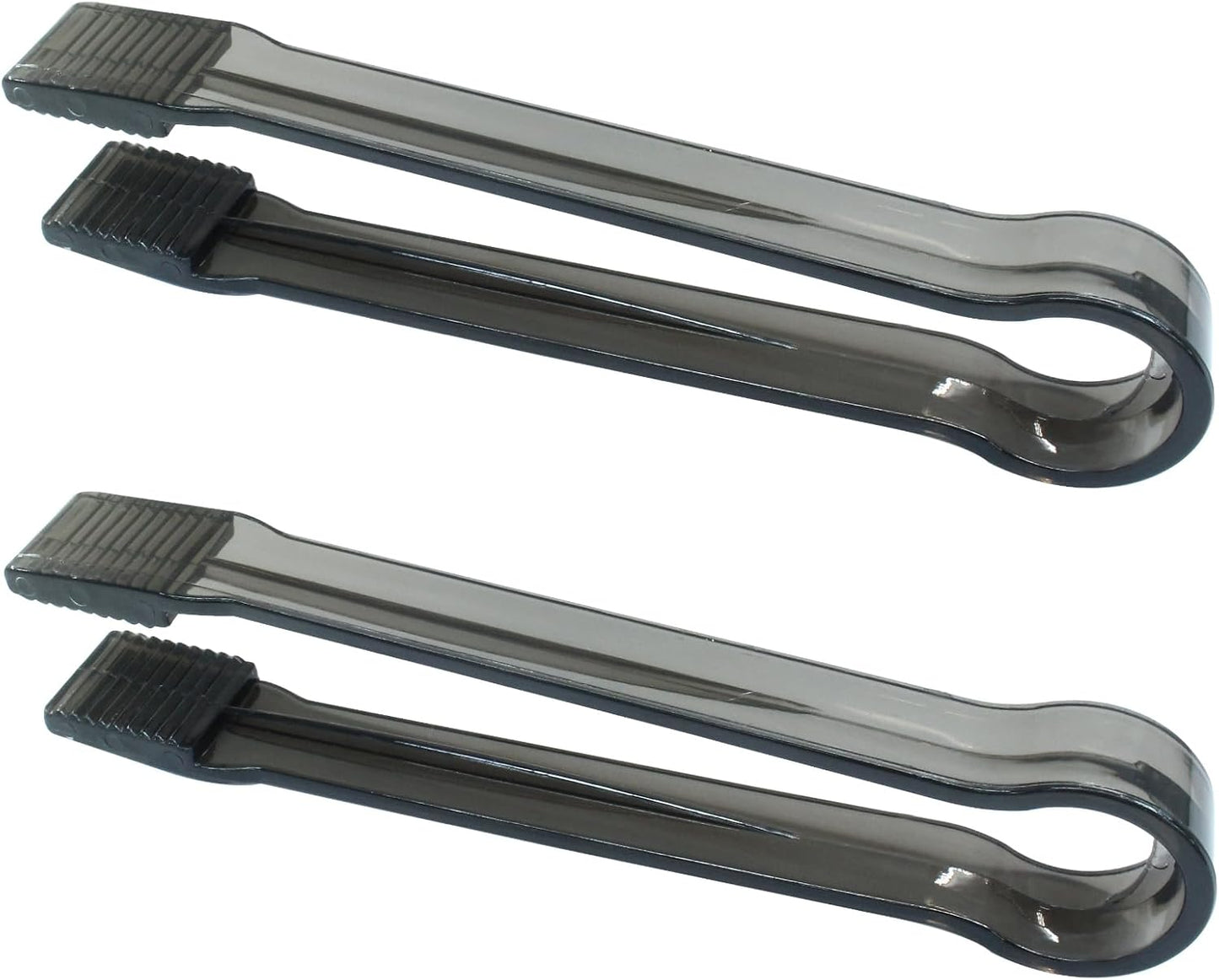8 Pcs Plastic Buffet Serving Tongs, Mini Appetizers Tongs for Food(Clear)