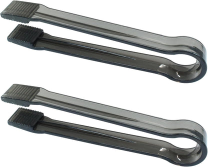 8 Pcs Plastic Buffet Serving Tongs, Mini Appetizers Tongs for Food(Clear)