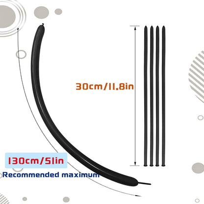 260 Balloons Clear, Thickening Long Balloons for Tying Arch, Twisting Latex Animals Magic Modeling Skinny Birthday Balloon for Kid‘s Party Wedding Decoartion Supply 100pcs
