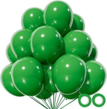 110pcs Black Balloon 12 inch, Black Latex Balloons for Birthday Party Baby Shower Wedding(with 2 Ribbons). - Colors B