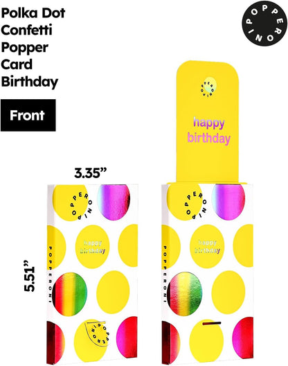 Confetti Popper Birthday Card Pop Up Surprise Greeting Cards Funny Congratulations Gift Idea for Party