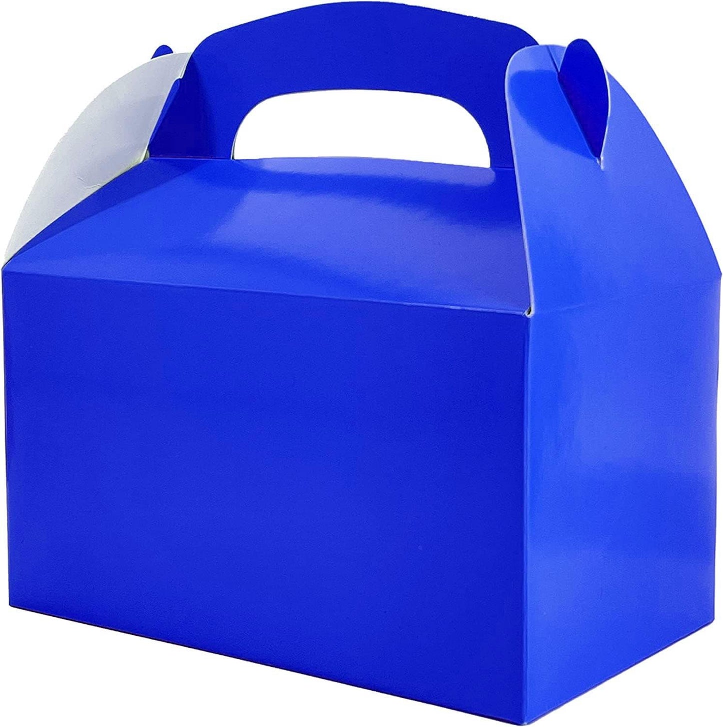 The Dreidel Company 12-Pack Black Gable Treat Boxes, Goodies Favor Box for Kids Birthday, Candy Boxes Party Favors, Weddings Events, Baby Shower, 6.25" x 3.5" x 3.5" Inch