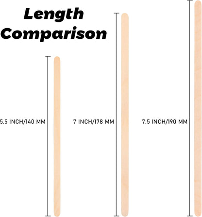 ANTETOK Wooden Coffee Stirrers - Coffee Stir Sticks 7.5 Inch,100pcs Disposable Birch Wood Coffee/Beverage Stirrers,Swizzle Drink Sticks,Coffee Bar Accessories
