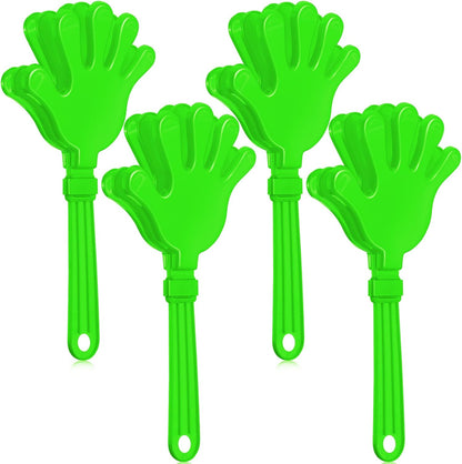 4 Pieces Jumbo Hand Clappers 11 Inch Noise Makers Party Favors Giant Large Hand Clappers Noise Makers for Sporting Events Cheers Ball Dance Basketball Football Noisemakers (Red)