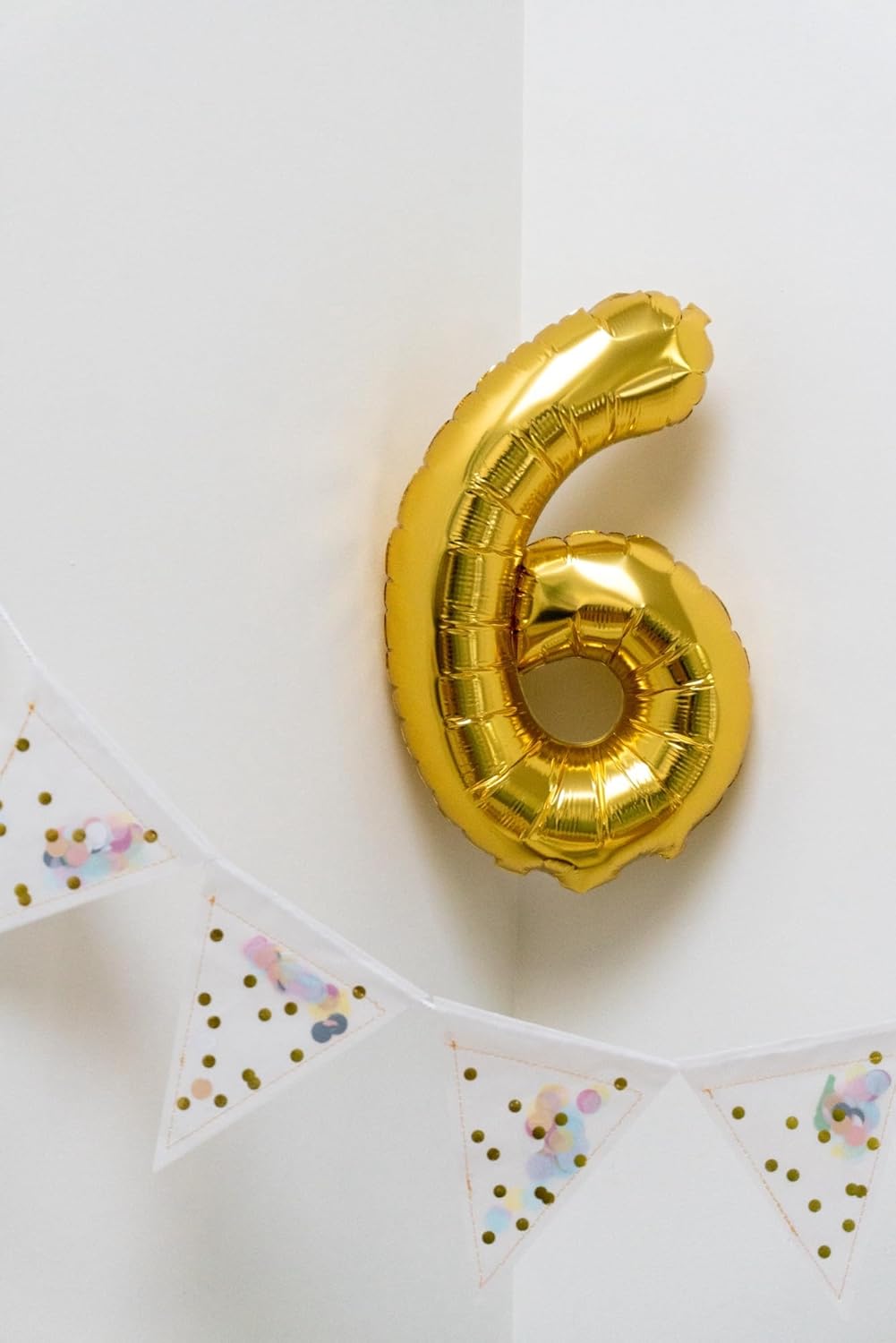 [20 Pcs] 16" Gold Foil Number Balloons (2 sets of 0-9) - Mylar Aluminum Hanging Decorations for Graduation, Birthday, Christmas & New Year's Eve Parties