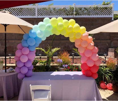 12ft Adjustable Balloon Arch Stand Kit for Different Table Sizes Party Backdrop Decoration Tool,High Strength Glass Fiber Pole for DIY Party Wedding Birthday Baby Shower Kids Decorations