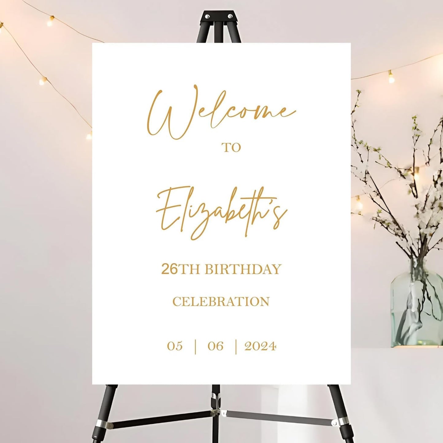Editable Birthday Welcome Sign, Pink Bow Birthday Party Sign, Custom Birthday Signs, Welcome To Birthday Party, Birthday Party Decor, Welcome To Birthday Celebration Party Sign #12