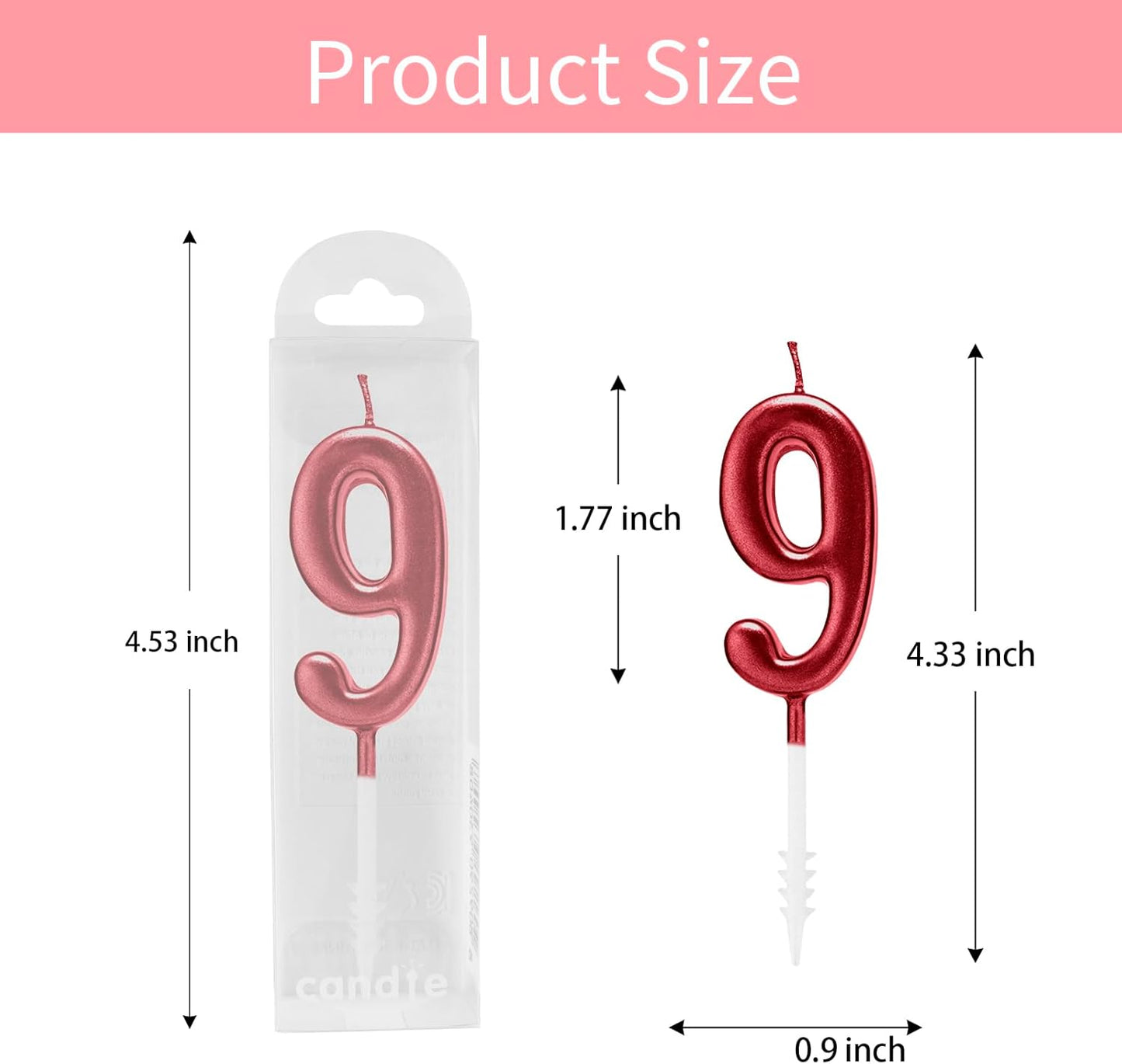 Beanlieve 10-Pieces Numeral Birthday Candles - Cake Numeral Candles Number 0-9 Glitter Cake Topper Decoration for Birthday,Wedding Anniversary,Party Celebration (Colourful)