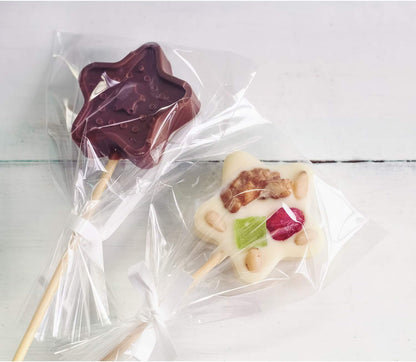 Cello Cellophane Treat Bags,5x7 Inches Clear Cellophane Bags 200 Pcs OPP Plastic Treat Bags with 200 Twist Ties for Gift Wrapping,Packaging Candies,Dessert,Bakery, Cookies, Chocolate,Party Favor
