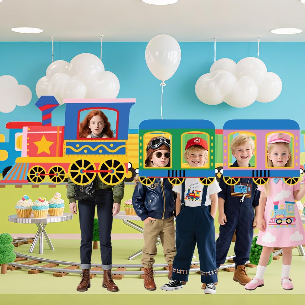 WADORN Airplane Shaped Photo Prop Selfie Frame Party Banner, 6.7x2.9 Ft Large Aircraft Themed Photo Backdrop Plane Themed Background Banner Hanging Supplies for Aviation Airplane Party Supplies