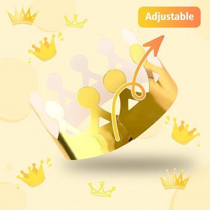 Paper Crowns Hat for Gold Foil Party Hat Birthday Party Baby Shower beauty pageant Photo Props