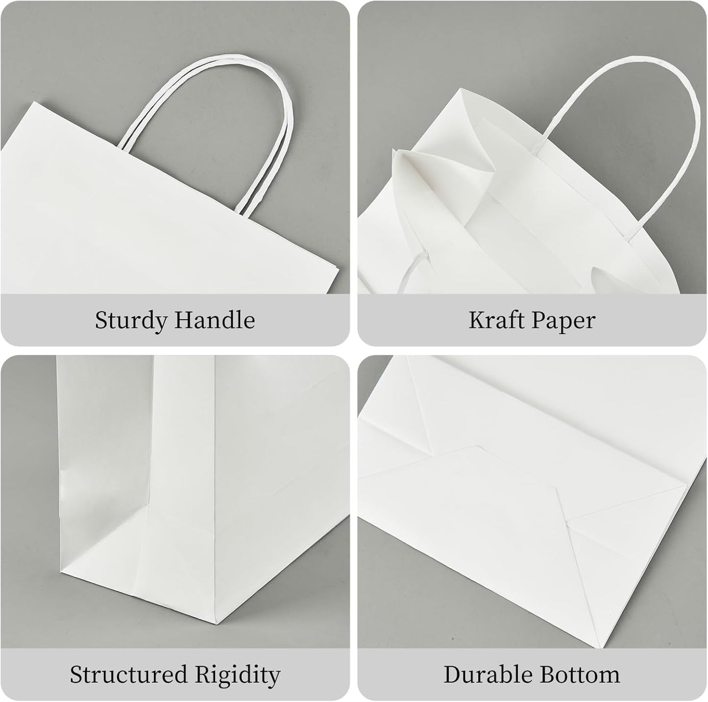 YEEHAW 24 Pack Small Gift Bags 5.8"×3.2"×8.25" Kraft Paper Bags with Handles, Party Favor Bags Bulk for Kids Birthday, Baby Shower, Crafts, Wedding, Party (6 Colors)
