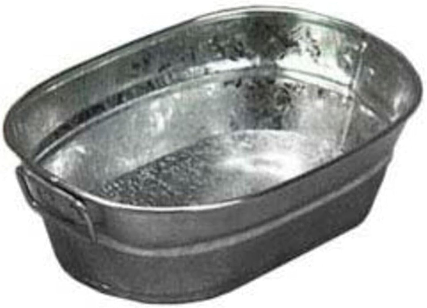 American Metalcraft MTUB63 Natural Galvanized Tub with Side Handle - 27 oz, 6-Inch