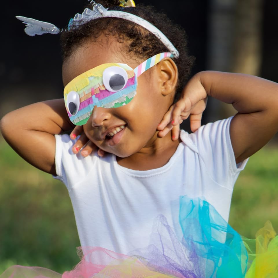 SUPVOX 2pcs Paper Eye Masks for Boys and Girls Birthday Party Games Fun Pinata Supplies for Boy Girl Celebrations Lightweight and Eye-catching Design