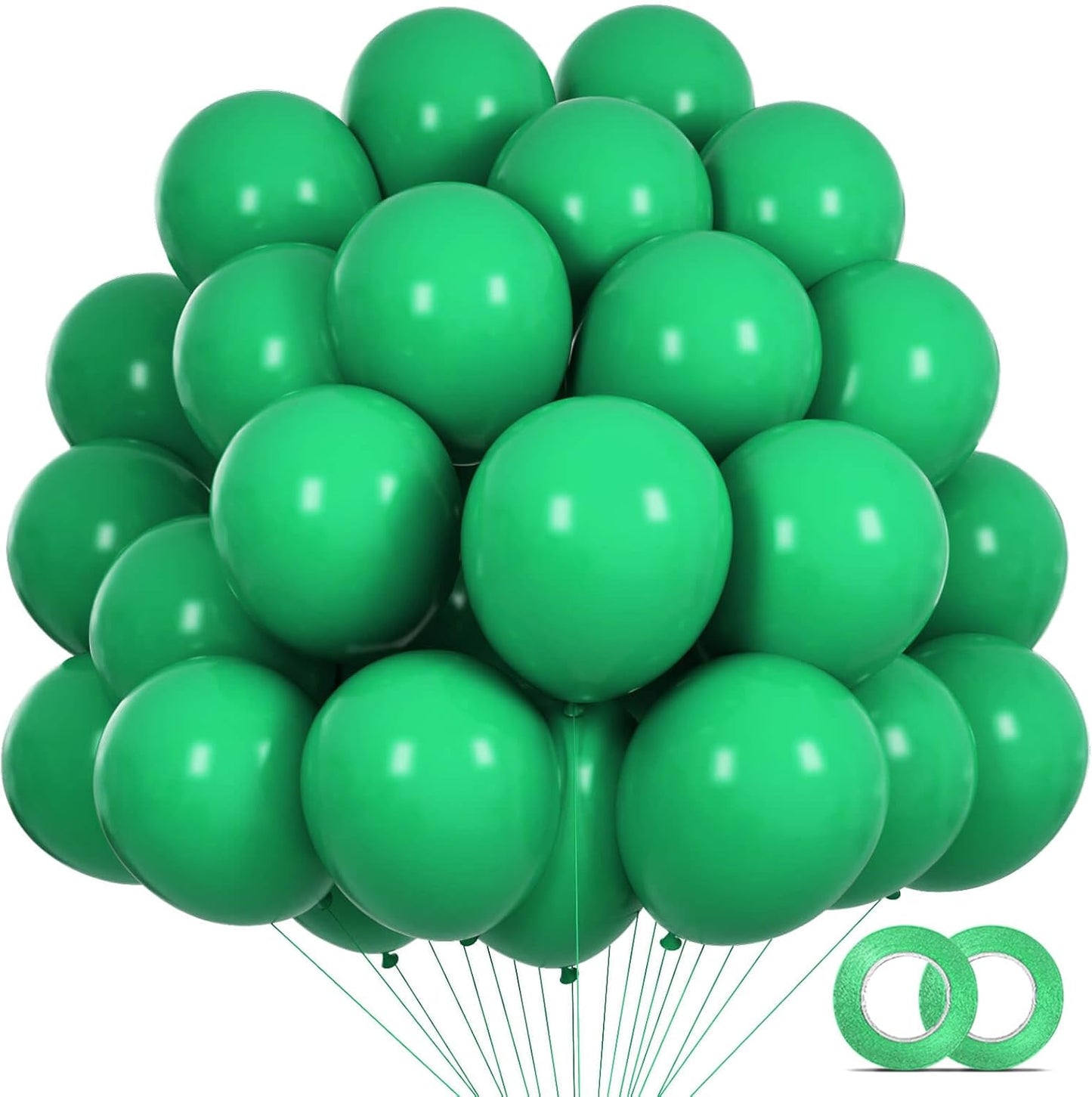 110pcs Black Balloon 12 inch, Black Latex Balloons for Birthday Party Baby Shower Wedding(with 2 Ribbons). - Colors A
